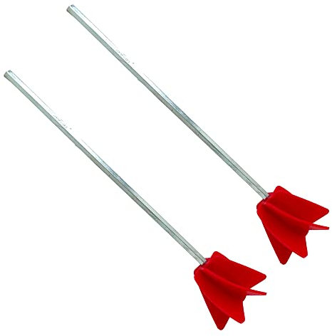 Edward Tools Paint Mixer Drill Attachment - Helix Mixer for 1 Gallon of Paint Epoxy, Resin, Silicone - Consistent Even Flow Stirrer Paddle - Works with all 3/8” and larger drills (2)