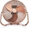 Brandson - Windmaschine Retro Stil 160 Watt - Ventilator in Kupfer Design - Standventilator 50 cm - Bodenventilator - hoher Luftdurchsatz - stufenlos neigbarer Ventilatorkopf - GS