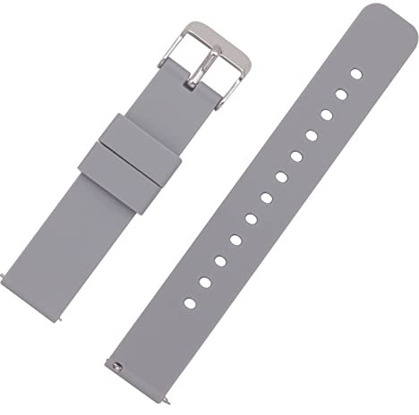 ONKUO Uhrenarmbänder Smartwatch Armbänder Ersatzarmband für Herrenuhr Damenuhr, Quick Release Wechselarmband, Silikon Uhrband Bracelet Watch Strap 22mm 20mm 18mm