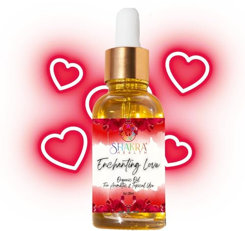 SH SHAKRA HEALTH Yoni Oil, Massageöl & Daily Ritual Feuchtigkeitsöl | Romantic Love Pagan Spell & Invocations Manifest & Attract Partner, Ehe, Erfolg & Schönheit Vegan, Organisch, Natürlich (Liebe)