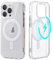 Yoedge Clear Magnetic Case for iPhone XS Max with Built-in Magnets Compatible with MagSafe Charging 6.5, Ultra Slim PC + TPU Silicone Protective Shockproof Bumper Cover for iPhone XS Max, Transparent