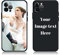 AnNengJing Custom Soft Liquid Silicone Cases Full-Body Protective Personalized Photo Name Text Logo Phone Cover for iPhone 11 Pro Black
