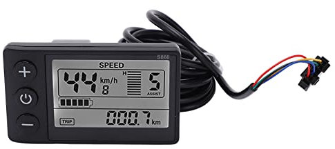 VBESTLIFE Display, Electric Bike LCD Meter Accessories, 24V 36V 48V Electric Scooter Control Panel, for 22.2mm/0.9in Handlebars