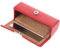 FOMIYES Custodia per rossetto con specchio, vintage, in pelle, per rossetto, per labbra (rosso)