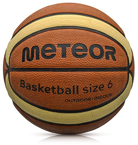 meteor® Cellular PRO Kinder Basketball Größe #5-7 ideal für Jugendliche - Weicher Basketball mit griffiger Oberfläche (#6, Cellular)