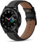 Tuocal Kompatibel für Samsung Galaxy Watch 7/6/5/4 Armband - 20mm Leder für 40mm/44mm/Classic/Pro Modelle - Damen - Schwarz Braun