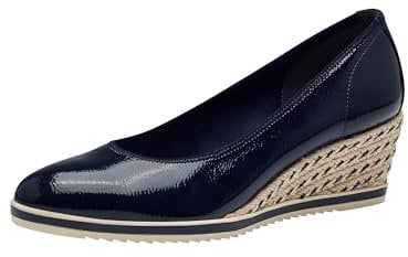 Tamaris Pumps Damen Vegan Keilabsatz blau,EU 38