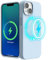 SURPHY Magnetic Case Designed for iPhone 13 mini Case (5.4 inch 2021 Release), with Microfiber Lining Liquid Silicone Phone Case for iPhone 13 mini (Cloud Blue)