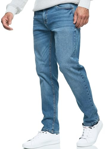 Indicode Herren INSantino Jeanshose aus 99% Baumwolle | Denim Stretch Jeans Männer Medium Dark Cloud, 34/32