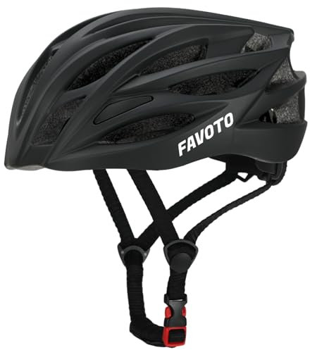 Favoto Bike Helmet for Adults – Lightweight Road Cycling Helmet 14 Vents Adjustable MTB Helmet Size 55-58cm for Men and Women