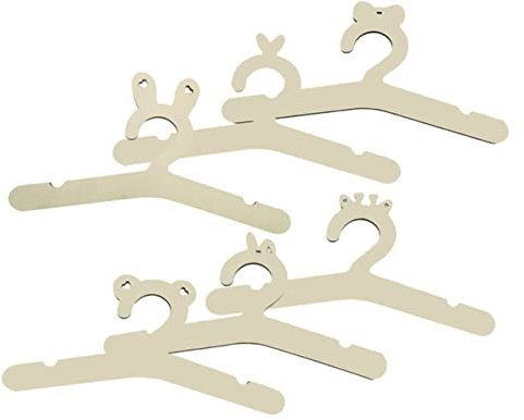 CAXUSD 6stücke Holzbügel Natur Für Babykleidung Kleiderbügel Für Kleiderschrank Organisation Holzbügel Für Kinderzimmer Ohne Scharfe Kanten