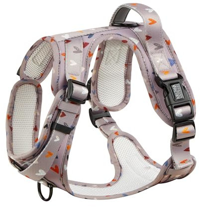 Hunde-Griffgeschirr Neopren | Arizona Hotdogs Griffgeschirr Sweet Love| Taupe (XL)