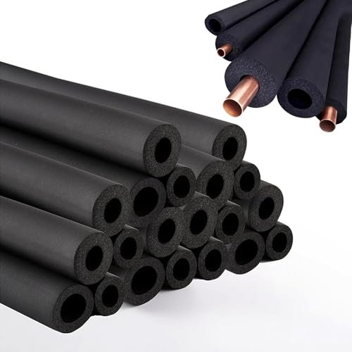 LKPMGOA Mousse Tube Éponge Protection Manchon Chaleur Préservation, Tube Mousse Isolation Tuyaux Chauffage, Étanche, Résistant au Froid(16mm)