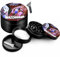Metal Grinder - Four Piece Grinder with Magnetic Top, Shark Teeth & Pollen Catcher - for Tobacco, Dry Herbs & Spices (50mm)