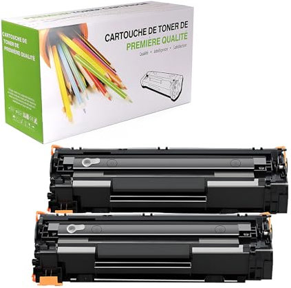 TenFenk Kompatible Tonerkartusche Als Ersatz Für HP CF283A 83A Zur Verwendung Mit HP Laser Pro MFP M125 M125A M125FW M127FN M127FW M225DN M201DW M201N Drucker, (Schwarz – 1500 Seiten),2 pack