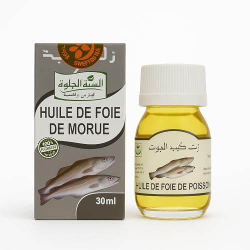 Huile de Foie de Morue cosmétique 30 mL - Sans Parabènes