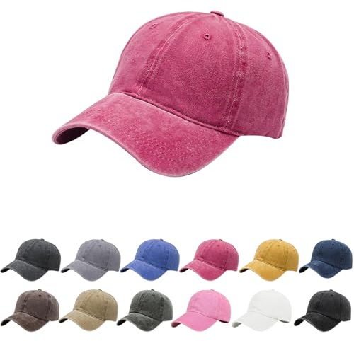 Aomig Basecap Unisex, Retro Baseball Cap Herren und Damen, Einstellbare Kappe mit Schirm, Sonnenschutz Baseballkappe für Outdoor Running Tennis Golf Reisen