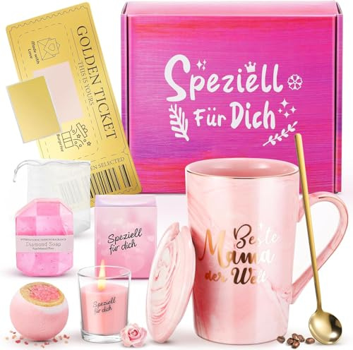 XVB Geschenke für Mama, Geburtstagsgeschenk für Mama, Weihnachtsgeschenke, Weihnachten, Geschenk für Muttertagsgeschenk, Muttertag, Geburtstag, 340 ml Kaffeetassen & Becher