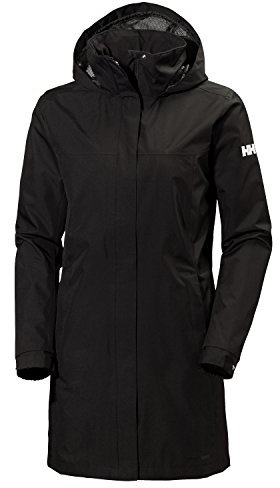 Helly Hansen Women's Aden Long Waterproof Jacket, Black, 3XL