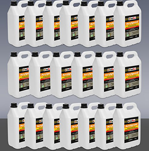 Isolbau Acrylgrund - Wasserverdünnbares Grundiermittel für eine professionelle Grundierung Innen & Außen - 100 Liter (20 x 5 L)