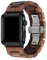 AIYIBEN Uhrenarmband aus Holz 38mm/40mm/41mm mit Schmetterlingsschnalle aus Edelstahl, kompatibel mit der iWatch Ultra 2 SE Serie 1 2 3 4 5 6 7 8 9 (Nussbaum)