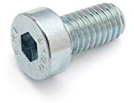 Vite a testa cilindrica DIN 7984 con esagono incassato e testa bassa, in acciaio inox A2 (confezione da 10 pezzi), M6X16, 1