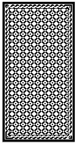 Panorama Vinylteppich - Modell Quadratische Geometrie 100x140 cm - Verschiedene Größen - Deko Küche, Läufer und Outdoor