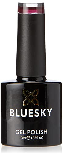 Bluesky Gel Polish, Dark Burgundy, A7, 10 ml, Gel Soluble Nail Polish, Brown, Red, Purple, Dark (Curing under UV/LED Lamp Required) Pack of 1 (x)
