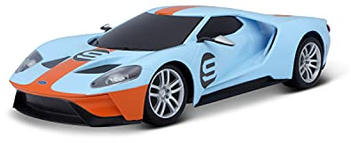 Bauer Spielwaren Tech R/C Ford GT Heritage (2019): Ferngesteuertes Auto im Maßstab 1: 24, 2,4 GHz, mit Pistol 582335