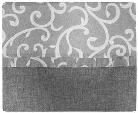 Russo Tessuti Coprifornello Maxi Piano Cottura Copri Fuochi Ghirigori Vari Colori New-Grigio