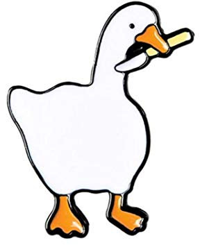 1pc Tier Gans Emaille-brosche, Metall-legierung Schmuck-revers-abzeichen Zubehör Für Kleidersack