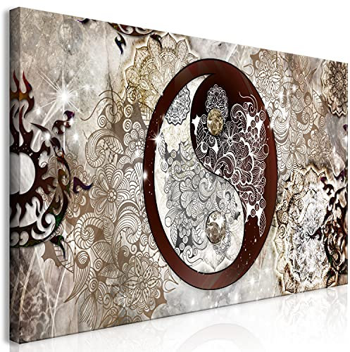 murando Wandbild Mega XXXL AbstraktEinteiliger XXL-Format Kunstdruck zur Selbstmontage Leinwandbilder moderne Bilder DIY Wanddekoration Wohnung Deko Yin Yang p-A-0036-ak-e