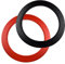 Der Profi-Catchring Karella Slimline, Perfekter Wandschutz und Aufangring für Steeldarts, PU-Material,rot