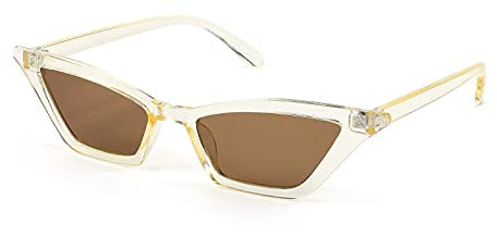 FEISEDY Kleine Katzenauge Sonnenbrille Damen Vintage Square Cat Eye Brille mit UV400 Schutz B2291