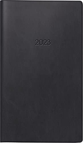 BRUNNEN Wochenkalender Modell 758 2023 Blattgröße 8,7 x 15,3 cm schwarz