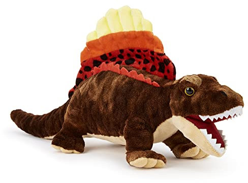 Zappi Co Weich gefülltes Kuscheltier für Kinder Dimetrodon Plüschtier (40cm) Safari-Tiere Kollektion Plüschteddy Neugeborenes erstes Kind