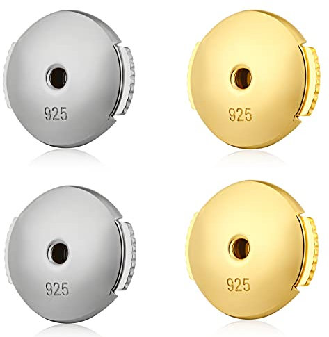 Elevadores de Pendientes Pendientes Cierre Tuercas Pendiente Elevadores Cierre Pendiente Plata Tuercas Broches