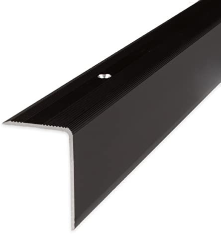 PROVISTON | Treppenkante | Aluminium | Bronze Dunkel | Breite 30 mm | Höhe 42 mm | Länge 1000 mm | Gebohrt | Treppenkantenprofil | Treppenwinkel | Winkelprofil | Kombiwinkel | 1 Stück