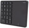 Zunate Numerische Tastatur mit Touchpad, Bluetooth und Wireless 2.4G, 22 Tasten 500 MAh Type-C Wiederaufladbares Nummernpad Trackpad, für Win, für IOS, für Android, für OS X(Schwarz)