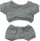 niannyyhouse 20 cm Plüschpuppenkleidung, Sportbekleidung, Anzüge, Sweatshirts, Hosen, Puppenverkleidungen (Grau, 20 cm)