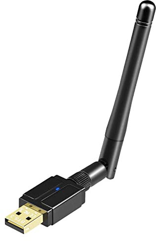 Bluetooth Adapter Pc, USB Bluetooth 5.3 Dongle, Langstrecken 328FT / 100M Bluetooth Stick Plug and Play ohne Treiber kompatibel mit Computer Windows 11/10/8.1