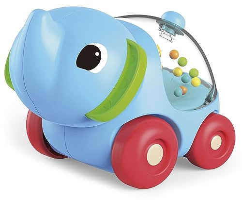 Lisciani - Voiture Elephant et Puzzles pour Bébé - Jeu Educatif - Développement Sensoriel - Petite Voiture avec Billes - De 1 à 4 ans - Carotina Baby