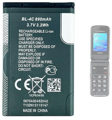 Aousavo BIGFP800AC batteria di ricambio compatibile con BRONDI Amico Grande 2 LCD/BRONDI Contender/BRONDI Amico Grande/BRONDI Amico Fedele/BRONDI Amico Supervoice