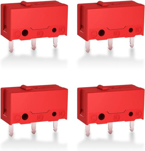 RUNJRX Red Kailh GM 4.0 Mouse Micro Switch for Gaming Mouse 4Pcs