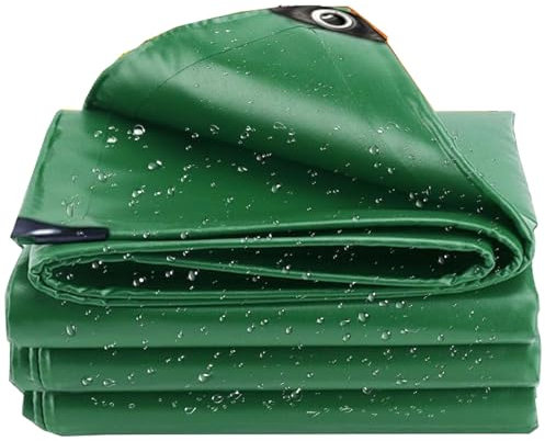 HUHJYUGE Telone Occhiellato PVC Pesante 1x1m, Telone Impermeabile per Esterno, Telone Ombreggiante Antipioggia, Resistente UV Impermeabile, per Barche, Giardino, Auto