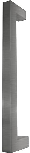 SCHÖSSWENDER 2950066 Stoßgriffpaar-L: 325mm, Lochabstand: 300 mm, Edelstahl,
