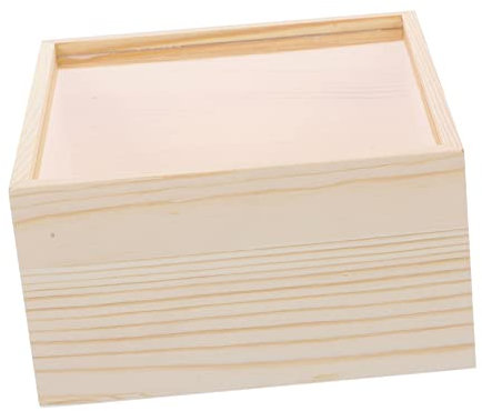 Warmhm Kasten Aufbewahrungsbox Aus Holz Holzkisten Zum Basteln Bastelkisten Aus Holz Schatztruhen Aus Holz Holzkiste Mit Deckel Bastelbox Holzkisten Unfertig Leer Acryl Kind Brustrahmen