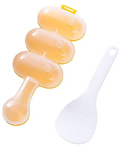 CUCUFA 2pcs Reiskugelform, Nicht-Stick-Sushi-Rollschanzer-Werkzeugkit DIY Küche Werkzeug Reiskugelhersteller Shake Rice Roll Shaker Ball Maker für Kinder