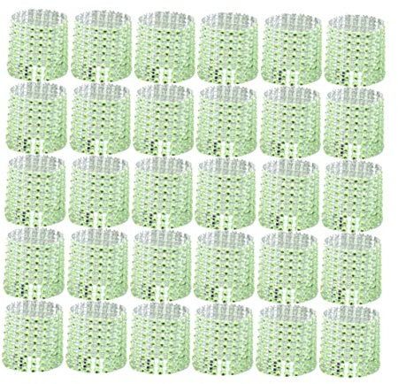 UTHCLO 30pcs Napkin Button Ring Table Decorations Wedding Key Favour Fan Shaped Napkin Ring