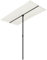 THOYTOUI Sonnenschirm, Anglerschirm Angel regenschirm Fishing umbrella Angelschirm Geeignet für Garten Balkon Terrasse Veranda mit Aluminium-Mast 180 x 110 cm Sandweiß